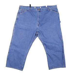 Round House Jeans Mens 48x26 4XL Blue Denim Workwear USA Made Vintage Casual